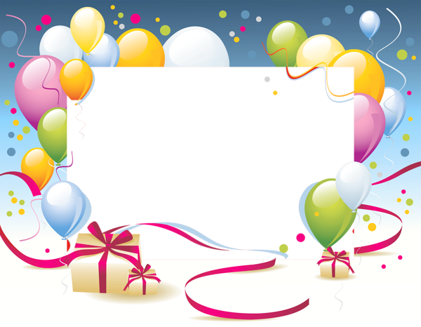 Birthday Transparent PNG Photo Frame | Gallery Yopriceville - High ...
