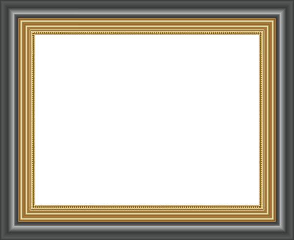 This png image - Black and Gold Frame PNG Clipart, is available for free download