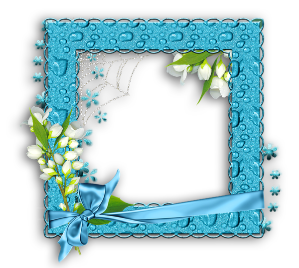 This png image - Blue Water PNG Photo Frame, is available for free download