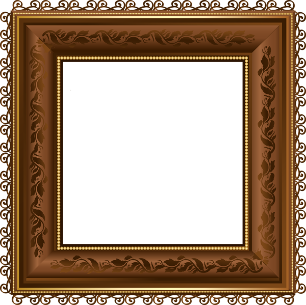 This png image - Brown PNG Photo Frame, is available for free download