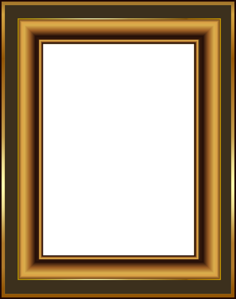 This png image - Brown and Gold Classis Transparent PNG Frame, is available for free download