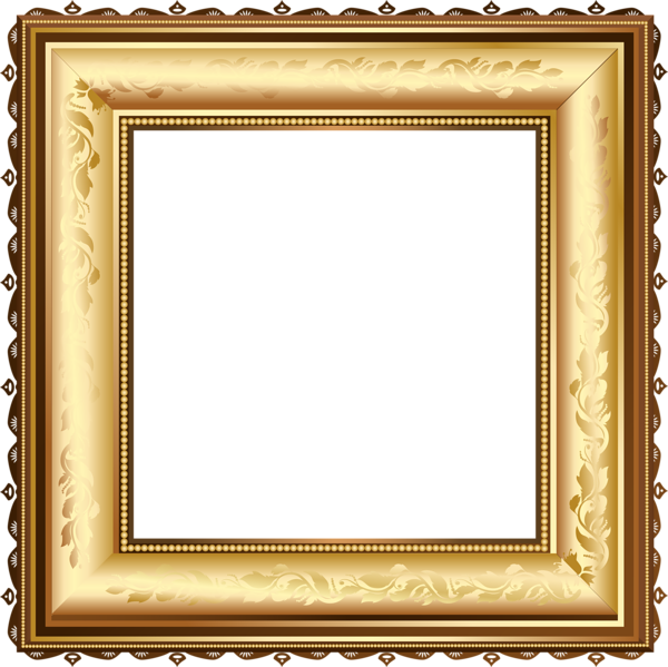 Brown and Gold Transparent Photo Frame | Gallery ...