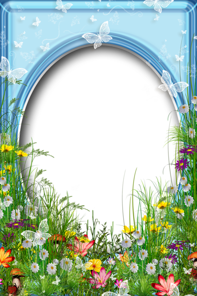 View Frame Flower Border Png Transparent PNG