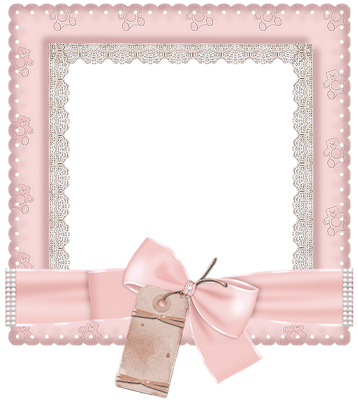 This png image - Cute Pink Transparent Photo Frame, is available for free download