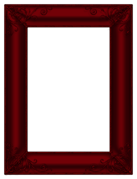 This png image - Dark Red Transparent Photo Frame, is available for free download