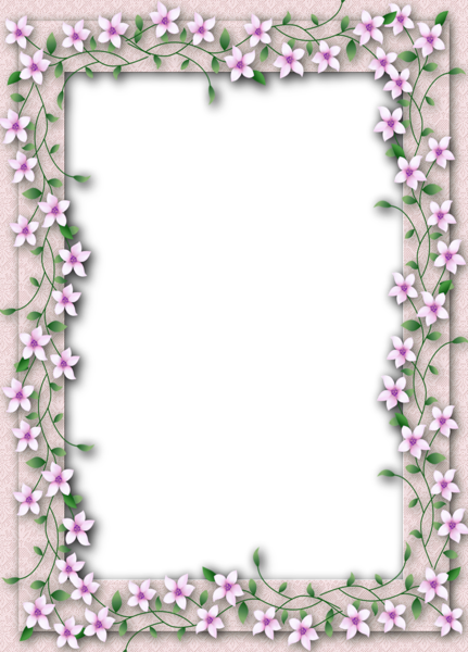 This png image - Delicate PNG Transparent Flower Frame, is available for free download