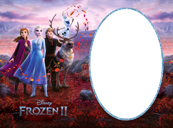 Frozen 2 Kids PNG Photo Frame | Gallery Yopriceville - High-Quality