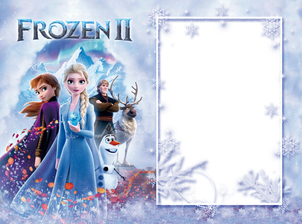 This png image - Frozen 2 PNG Photo Frame, is available for free download