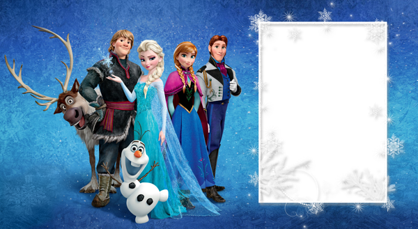 This png image - Frozen Large Transparent PNG Frame, is available for free download