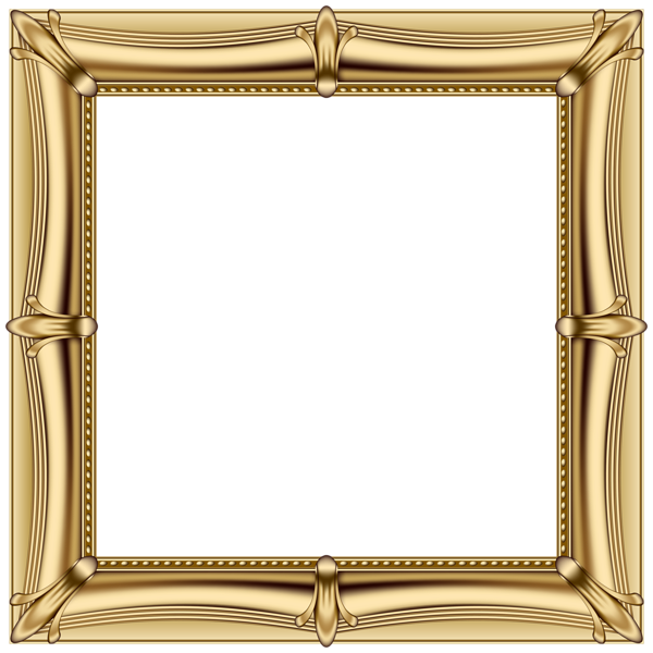 This png image - Gold Frame PNG Transparent Clip Art Image, is available for free download
