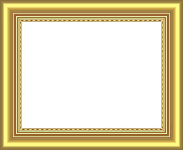 This png image - Gold Frame PNG Transparent Clipart, is available for free download