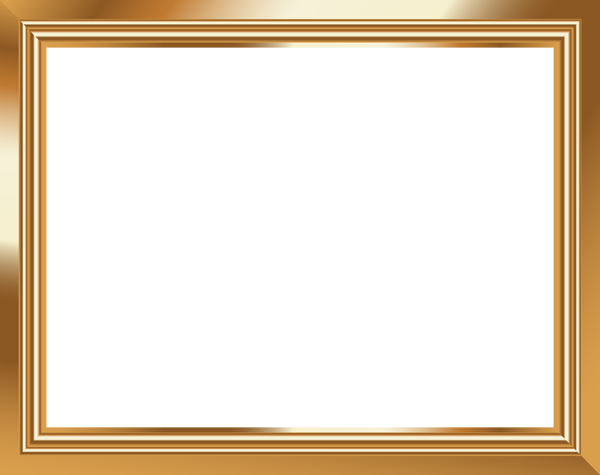 This png image - Gold Transparent Frame PNG Image, is available for free download