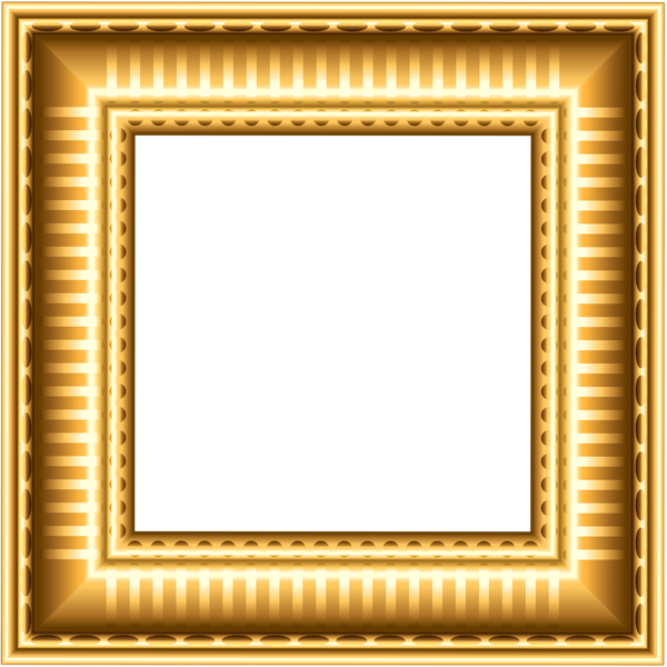 This png image - Gold Transparent Picture Frame, is available for free download