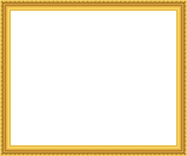 This png image - Golden Frame PNG Transparent Clipart, is available for free download
