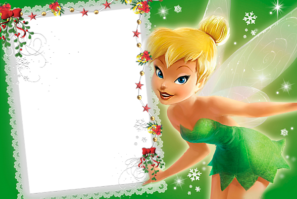 This png image - Green Kids Transparent Frame with Fairy, is available for free download
