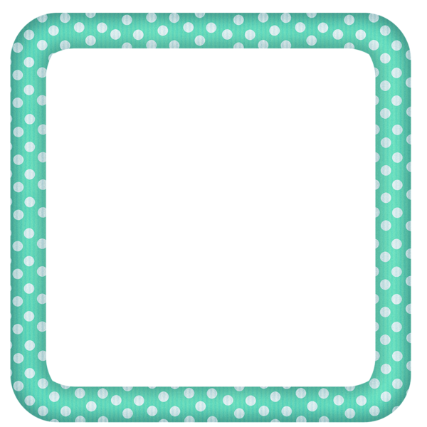 This png image - Green Large Transparent Dotted Photo Frame, is available for free download