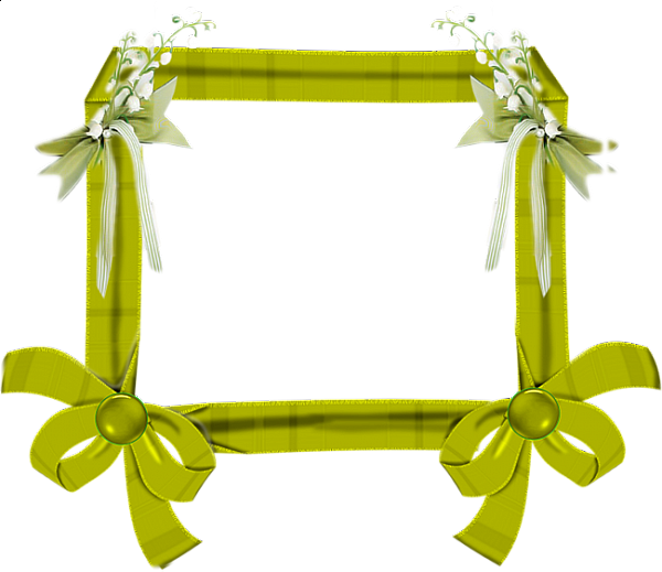 This png image - Green Spring Flower Transparent Frame, is available for free download