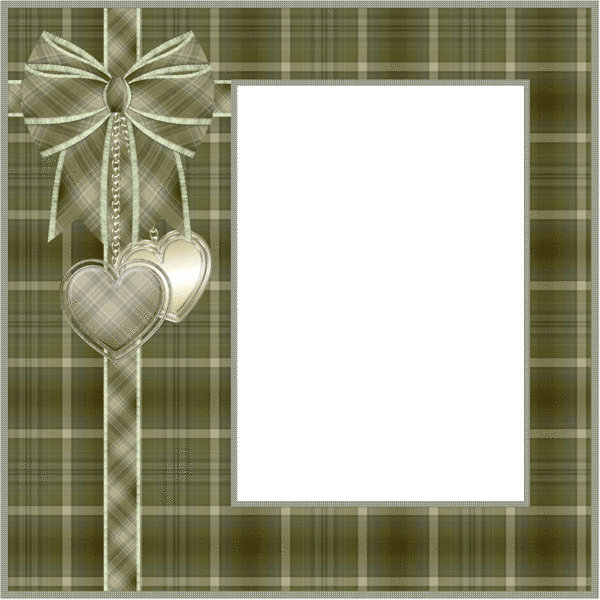 This gif image - Green Transparent Frame with Hearts and Bow, is available for free download