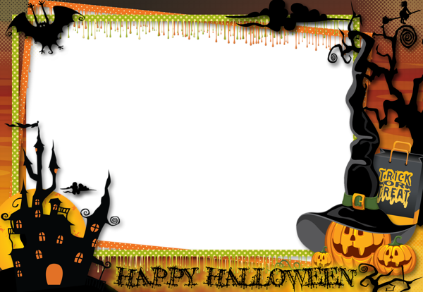 Halloween Transparent Large PNG Photo Frame | Gallery Yopriceville ...