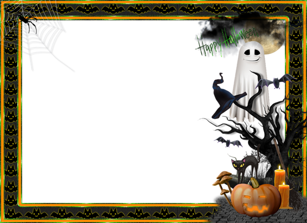 This png image - Halloween Transparent Large Photo Frame, is available for free download
