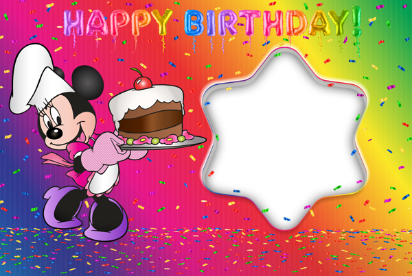 This png image - Happy Birthday Colorful Transparent Frame, is available for free download