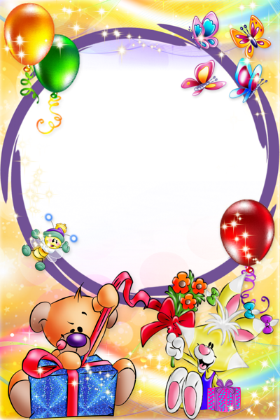 This png image - Happy Birthday Kids Transparent Photo Frame, is available for free download