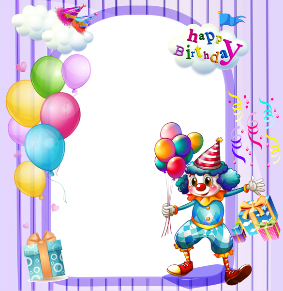 This png image - Happy Birthday Large Transparent Frame, is available for free download