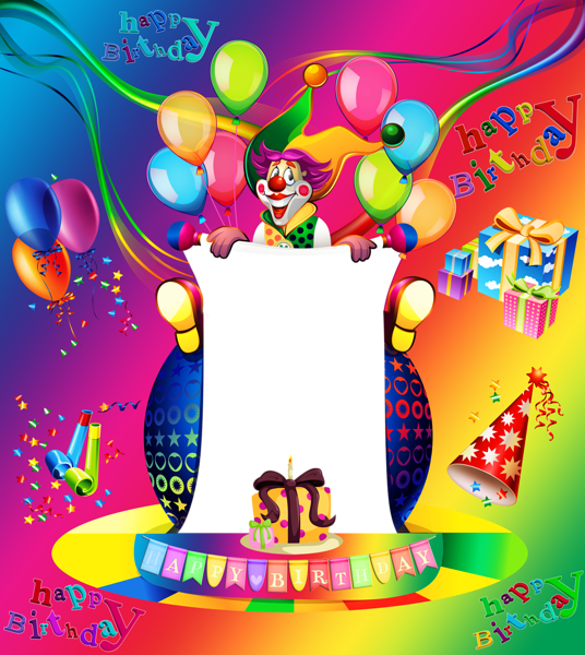 This png image - Happy Birthday Large Transparent PNG Frame, is available for free download