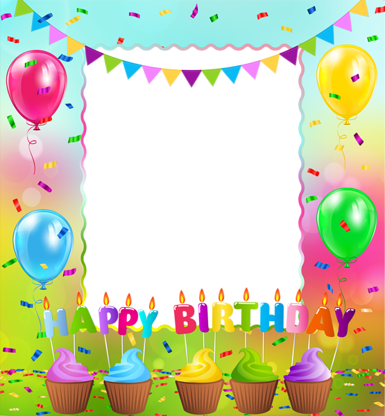Happy Birthday PNG Frame | Gallery Yopriceville - High-Quality Free ...