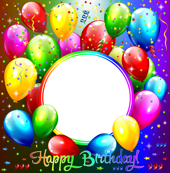 This png image - Happy Birthday PNG Transparent Frame, is available for free download