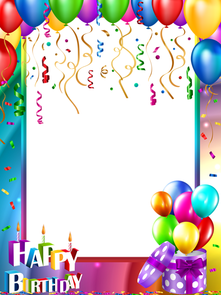 This png image - Happy Birthday PNG Transparent Frame, is available for free download