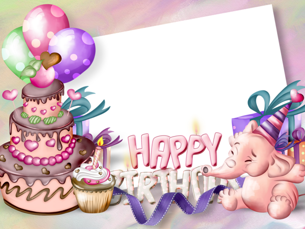 This png image - Happy Birthday Transparent Frame, is available for free download