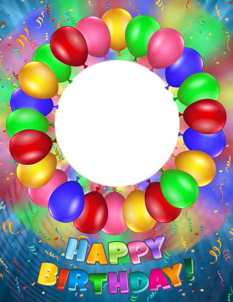 This png image - Happy Birthday Transparent PNG Colorful Frame, is available for free download