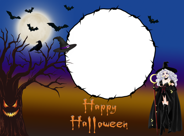 This png image - Happy Halloween PNG Transparent Frame, is available for free download