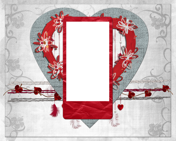 This png image - Heart Art PNG Photo Frame, is available for free download