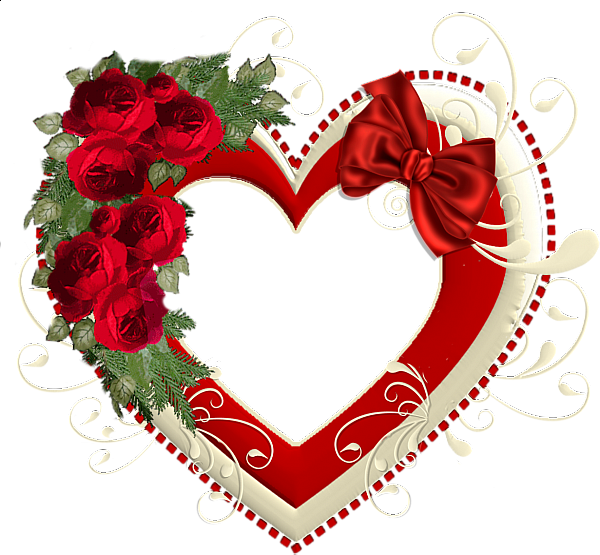 This png image - Heart Transparent Frame with Red Roses, is available for free download