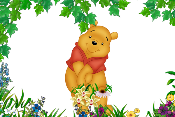This png image - Kids Winnie the Pooh Cute Transparent Photo Frame, is available for free download