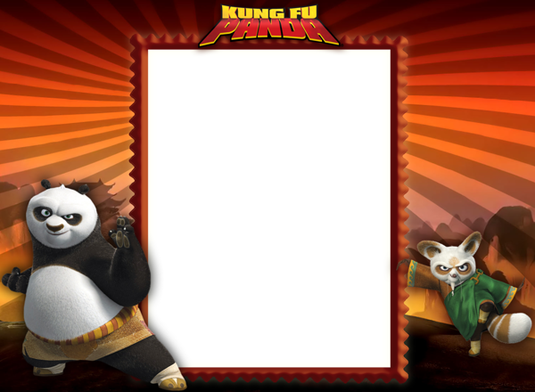 This png image - Kung Fu Panda Kids PNG Photo Frame, is available for free download