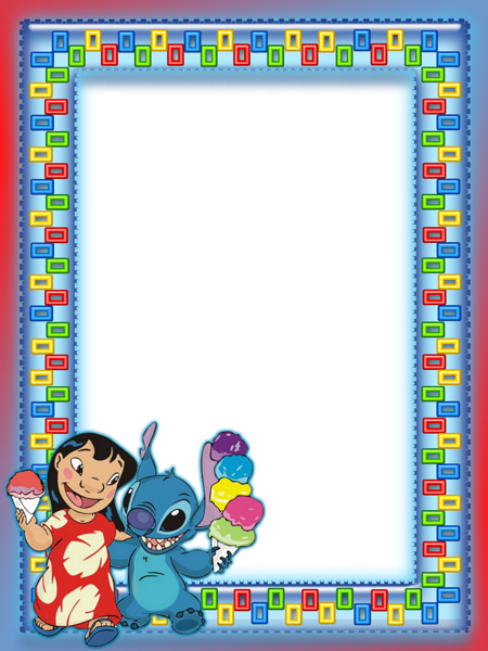 This png image - Lilo And Stitch Kids Transparent Photo Frame, is available for free download