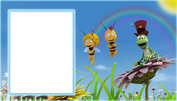 This png image - Maya the Bee Transparent Kids Frame, is available for free download