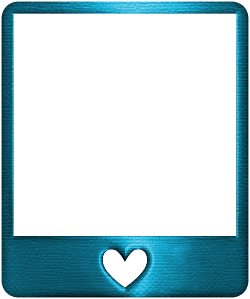 This png image - Metallic Style Transparent Blue Frame, is available for free download