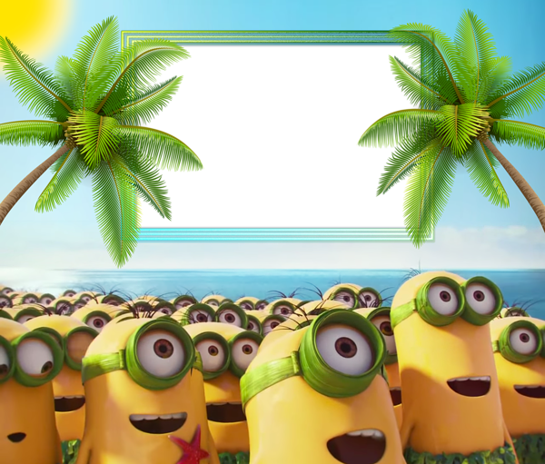 This png image - Minions 2015 HD Kids Frame, is available for free download