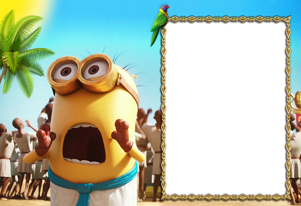 This png image - Minions 2015 Kids Frame, is available for free download