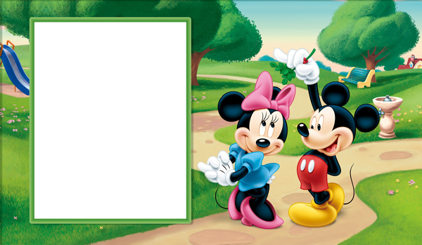 This png image - Minnie and Mickey Mouse Transparent Kids Frame, is available for free download