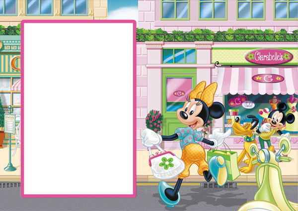 This png image - Minnie and Mickey Mouse Transparent Photo Frame, is available for free download