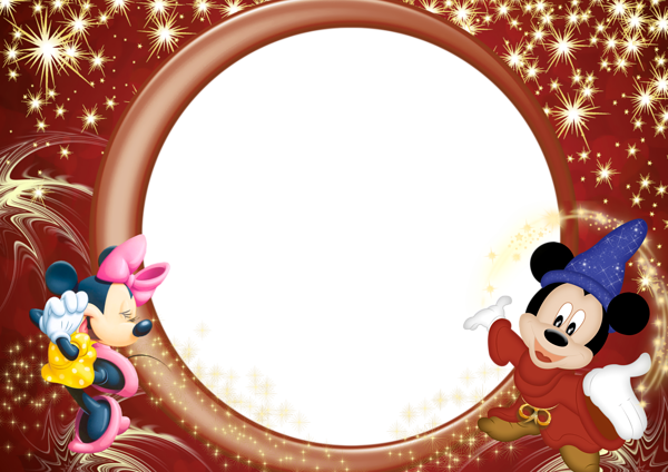 This png image - Minnie and Mickey Transparent Kids Frame, is available for free download