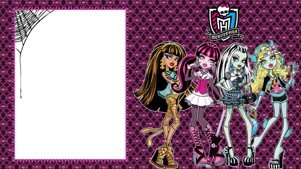 This png image - Monster High Transparent Frame, is available for free download