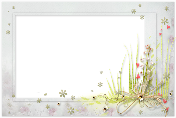 This png image - Nice Spring PNG Photo Frame, is available for free download