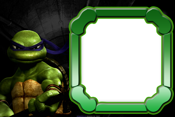 This png image - Ninja Turtles Kids Transparent Photo Frame, is available for free download
