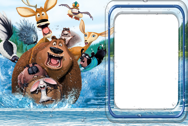 This png image - Open Season Kids Photo Frame, is available for free download